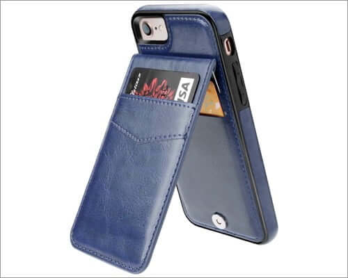 kihuwey iphone se 2020 premium leather case