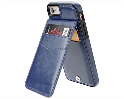 kihuwey iphone se 2020 premium leather case