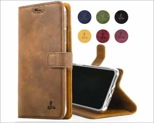snakehive leather folio case for iphone se 2020