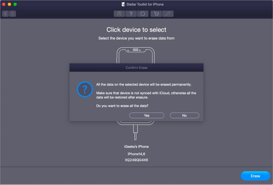 How to permanently delete all your iPhone data using Stellar Eraser