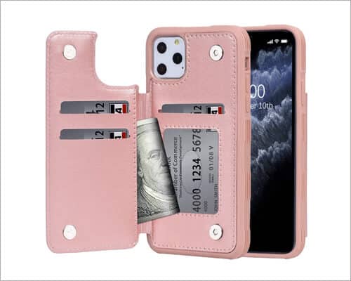Arae Case with Card Holder for iPhone 11 Pro
