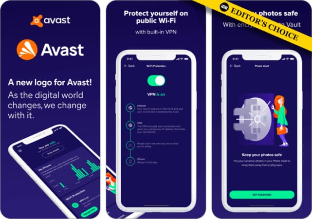 Avast Security & Privacy antivirus app for iPhone