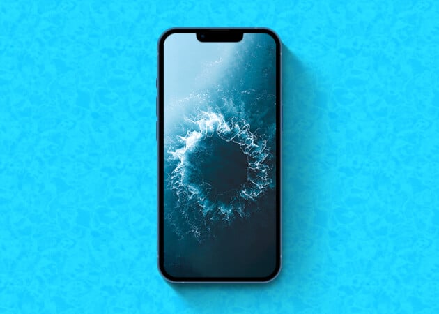 Big splash HD ocean wallpaper iPhone