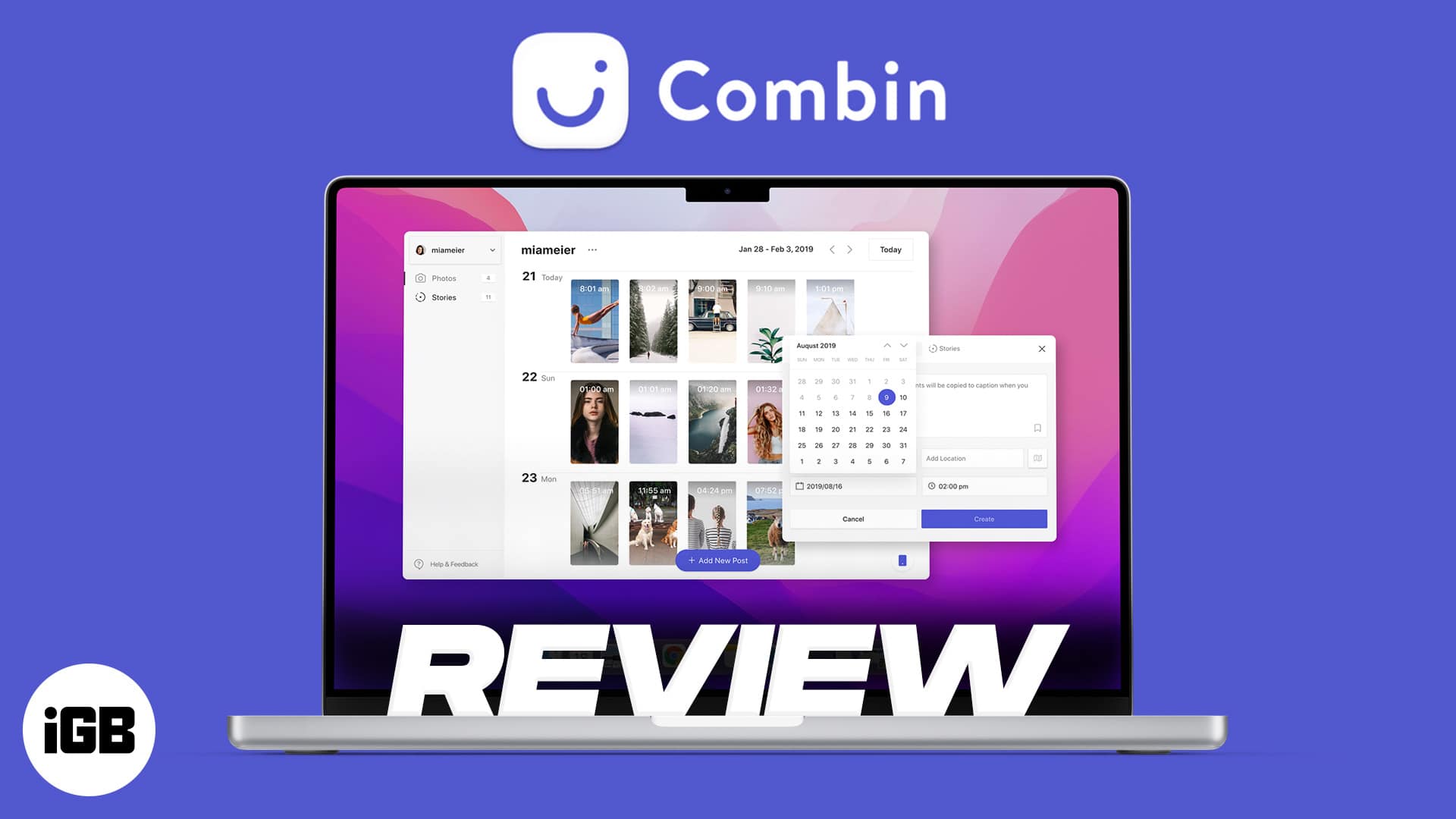 Combin scheduler to automate instagram posts easily