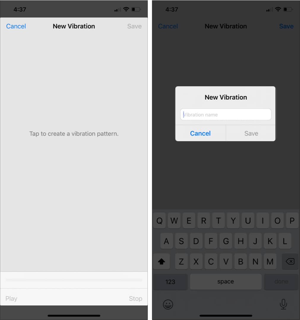 Create custom vibration patterns for your iPhone