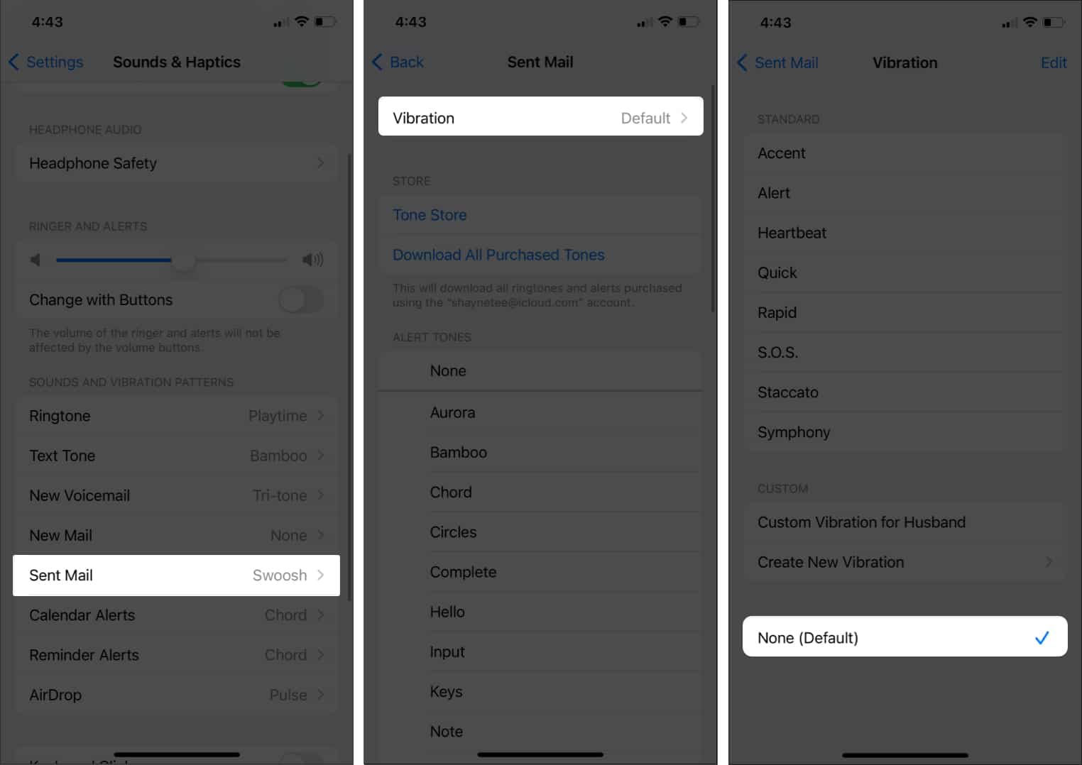 How to set a custom vibration alert on iPhone for specific contact  - 9