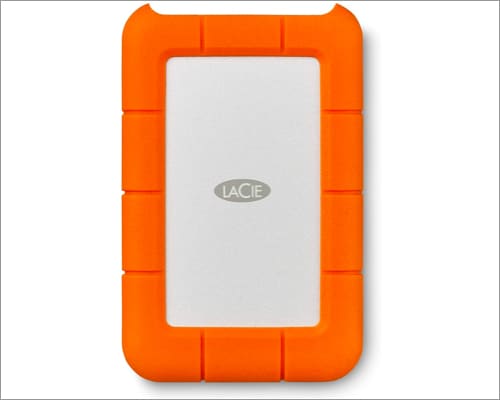 Внешний жесткий диск LaCie Rugged Mini емкостью 4 ТБ для iPad