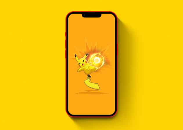 Pikachu wallpaper on iPhone