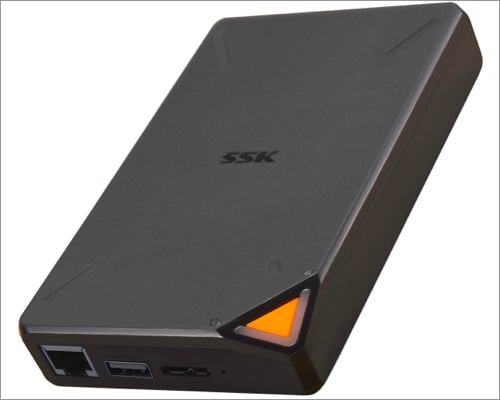 SSK 2TB Portable NAS External Wireless Hard Drive for iPad