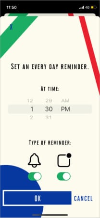 Set Reminders in SmartFriends on iPhone