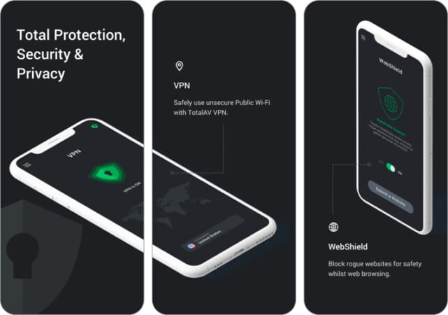 TotalAV antivirus app for iPhone