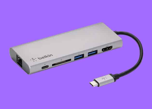 Use a powered Thunderbolt 3 or USB-C hub on Mac