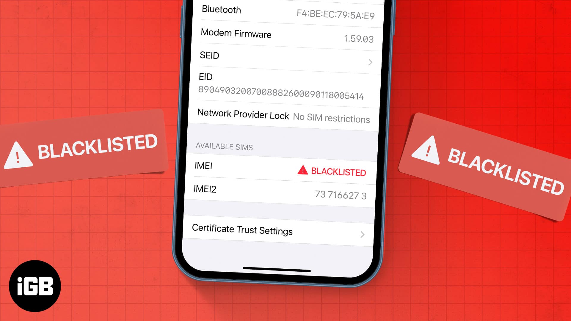 What is blacklisted iPhone? How to unblock IMEI to fix it