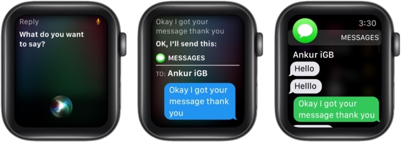 How to reply to an incoming message using Siri on Apple Watch