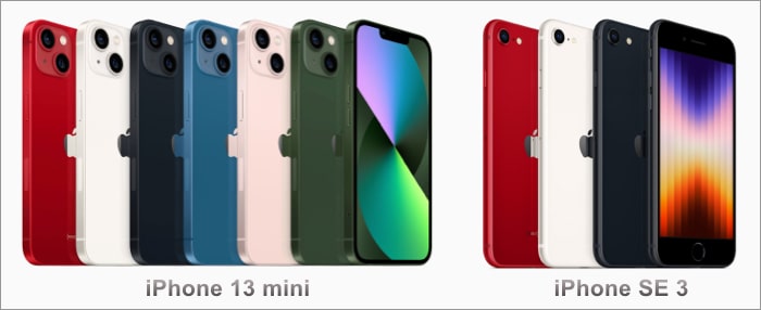 iPhone SE 2022 vs iPhone 13 mini