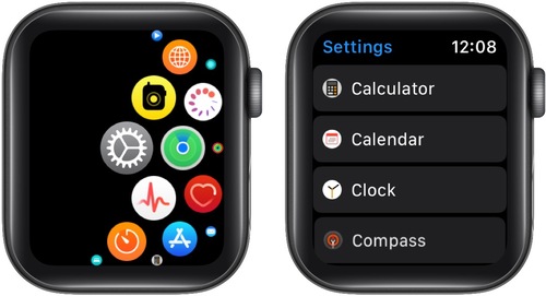 Open Apple Watch Settings App and Tap on Clock