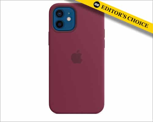 Apple silicone case with MagSafe for iPhone 12 and 12 Pro