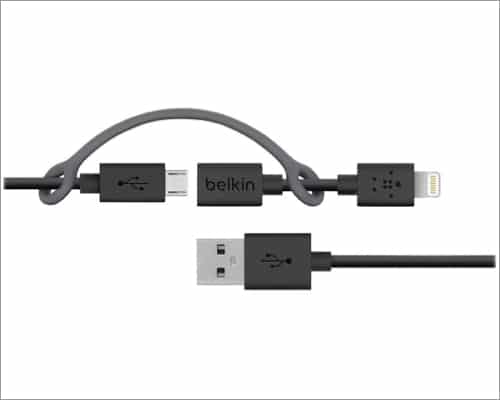 Belkin 3-Feet Micro-USB Cable with Lightning Connector Adapter