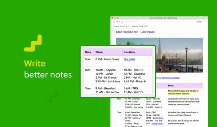 Evernote Mac Note Taking App Screenshot