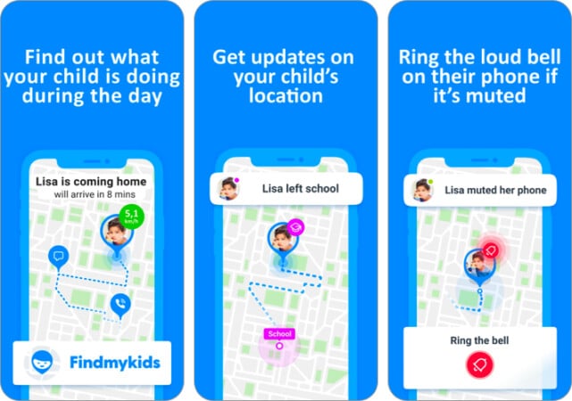 Find My Kids Parental control app for iPhone