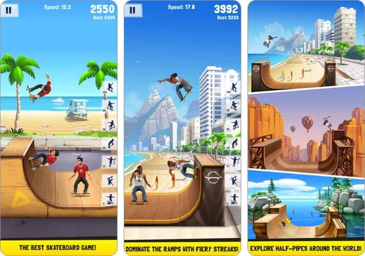 Flip Skater iPhone Skateboard Game Screenshot