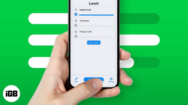 How to create a poll in iMessage group on iPhone and iPad