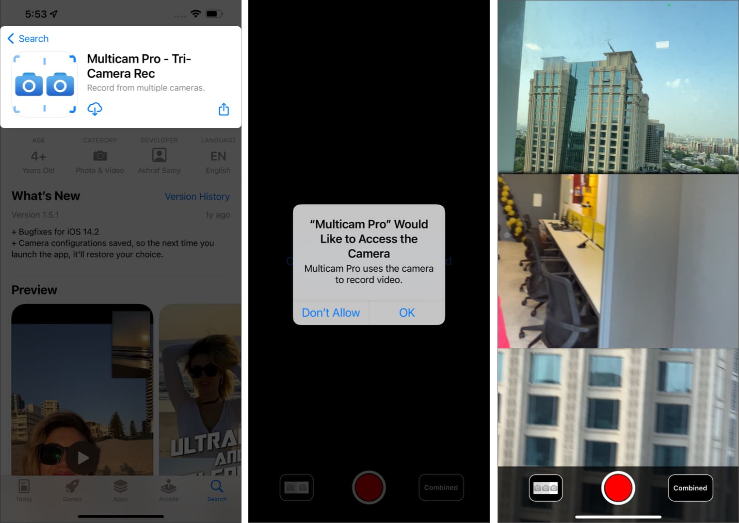 How to multi-capture videos on iPhone