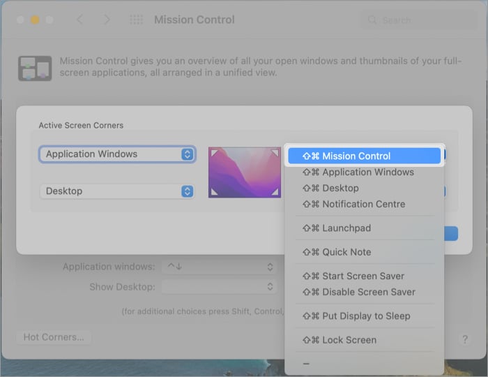 How to use Mission Control on Mac Master the art of multiple desktops How to open Mission Control via Hot Corners