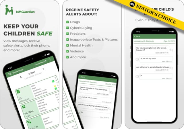 MMGuardian parental control iOS app