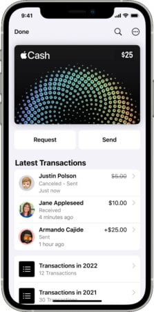 Send money via Apple Cash in the Wallet app