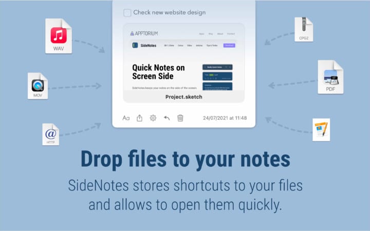 SideNote note taking app for Mac
