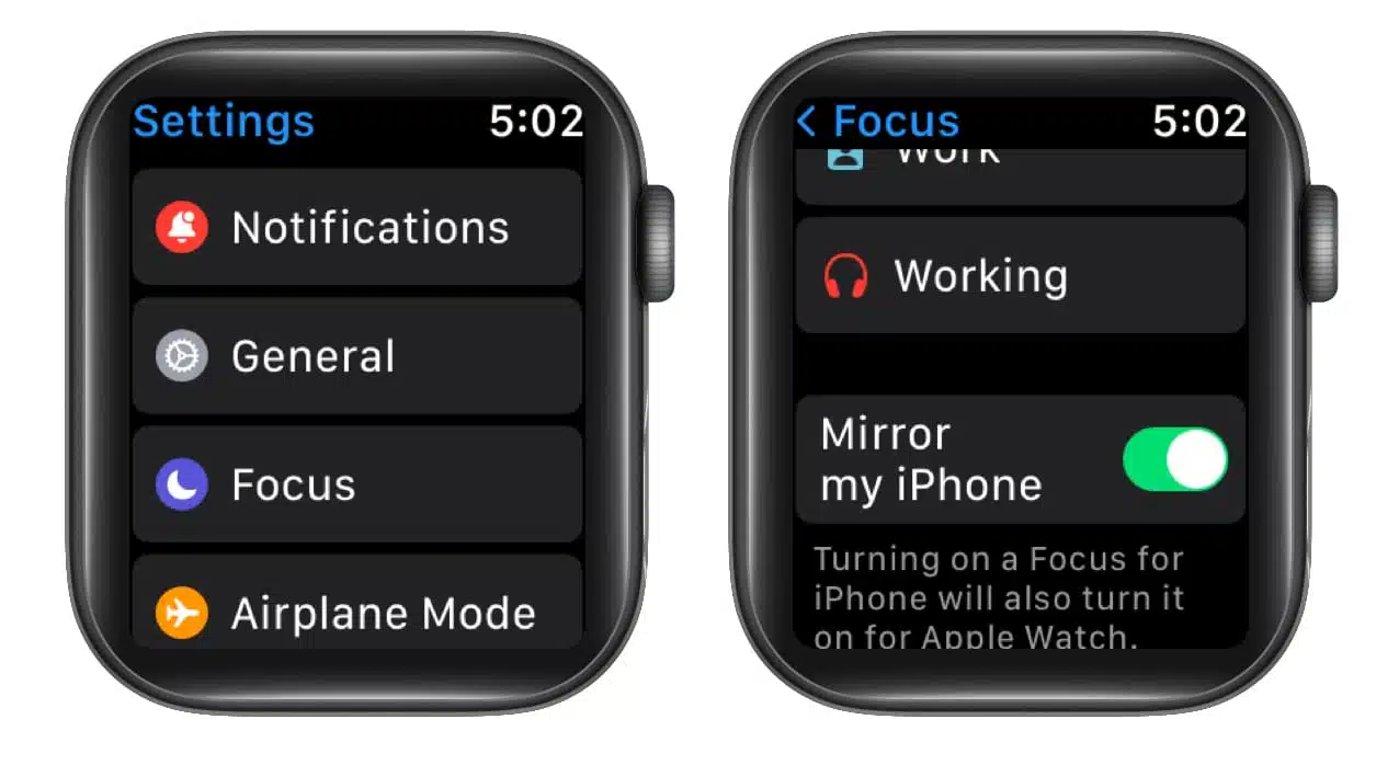 How to use Focus on Apple Watch – iGeeksBlog