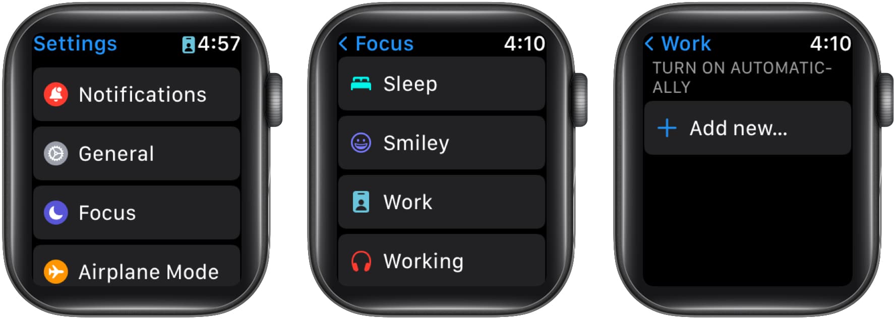 Tap Focus on Apple Watch