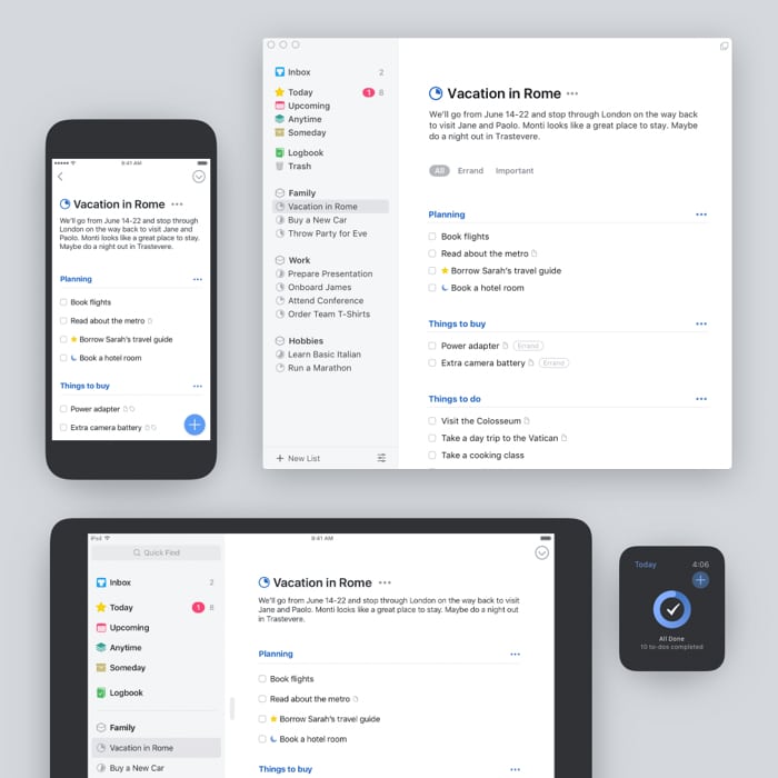 Things 3 to-do app for iPhone, iPad, Mac, and Apple Watch