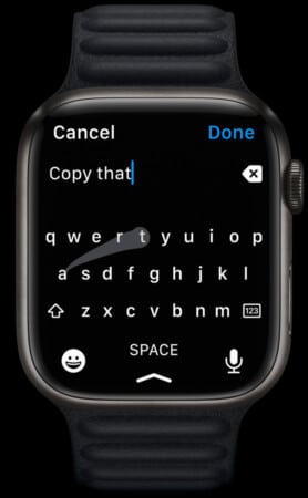 Use the new Apple Watch Keyboard