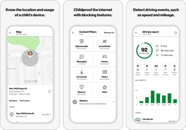 Verizon Smart Family parental control app for iPhone