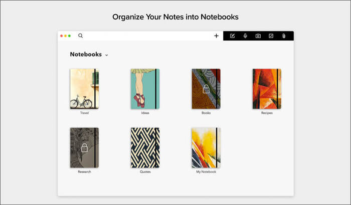 Zoho Notebook Mac Note Taking App Screenshot