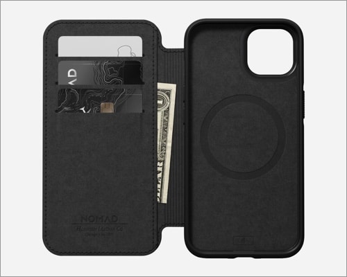 Nomad Modern leather folio for iPhone 13 and 13 Pro