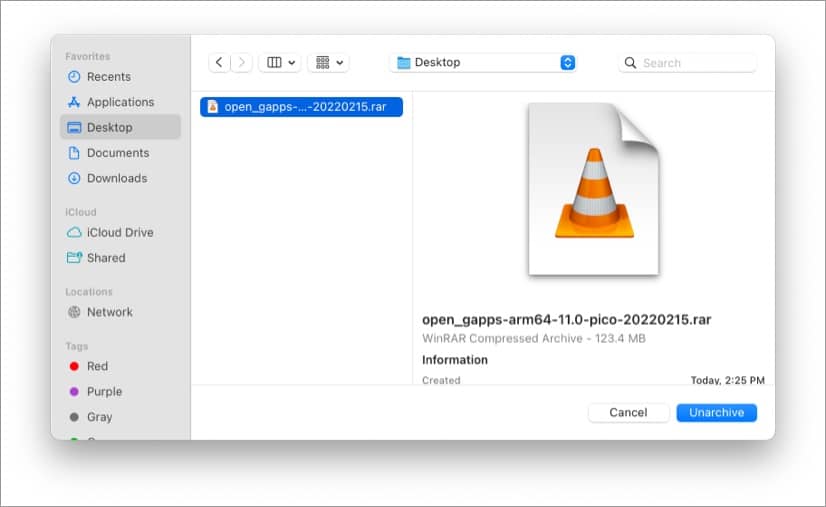 open a RAR file on Mac using Unarchiver screenshot 2