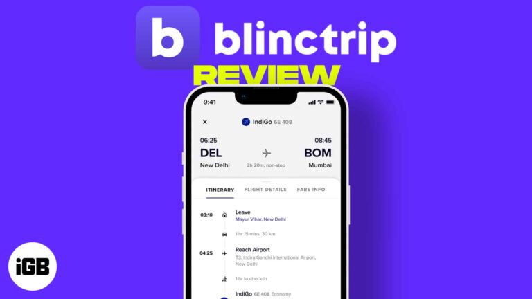 Online flight booking app for iPhone – Blinctrip