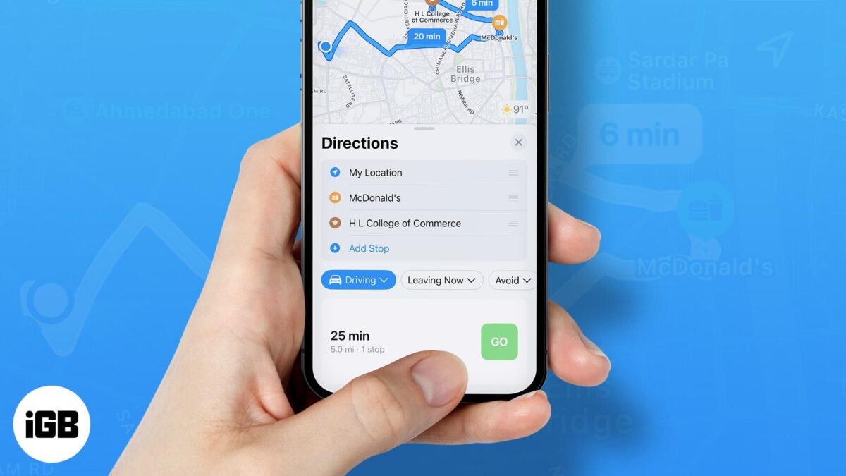 How to use multi stop routing in apple maps on iphone ipad and mac