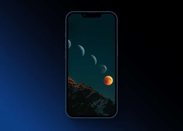 Lunar moon iPhone wallpaper