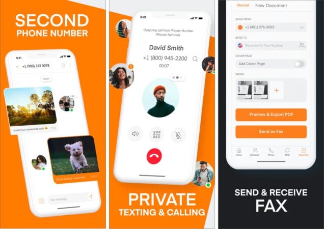 Phoner iPhone apps for Second phone number