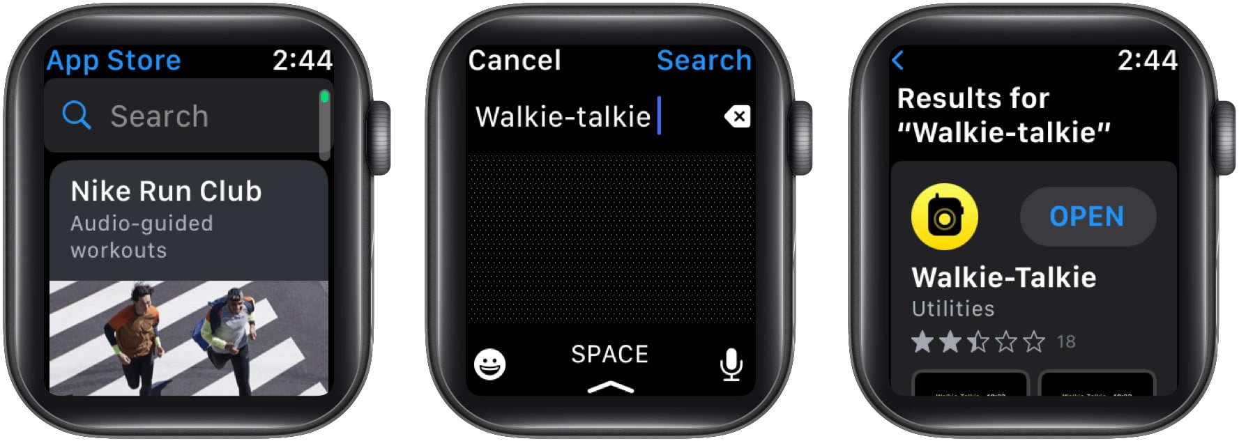 Reinstall Walkie-Talkie on Apple Watch