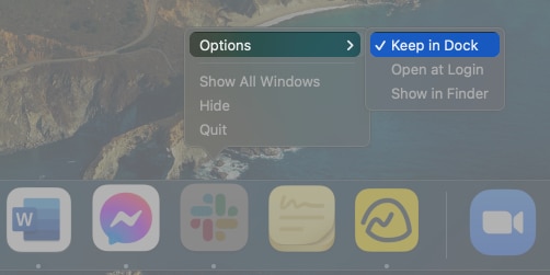 Remove items on the Dock from Mac