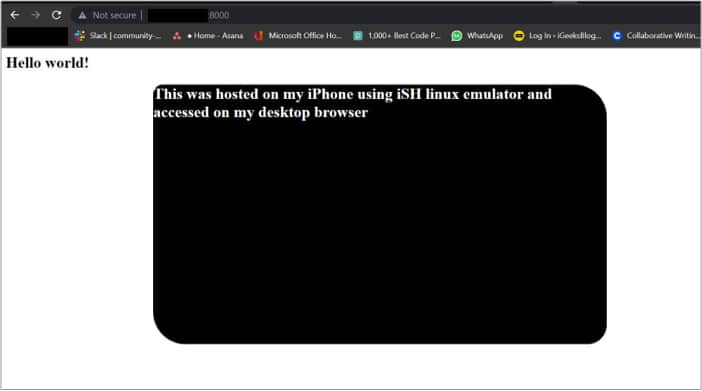 How to run a web server on iPhone  - 81
