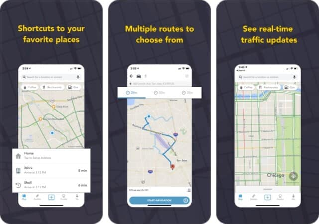 Scout Maps traffic app screenshot