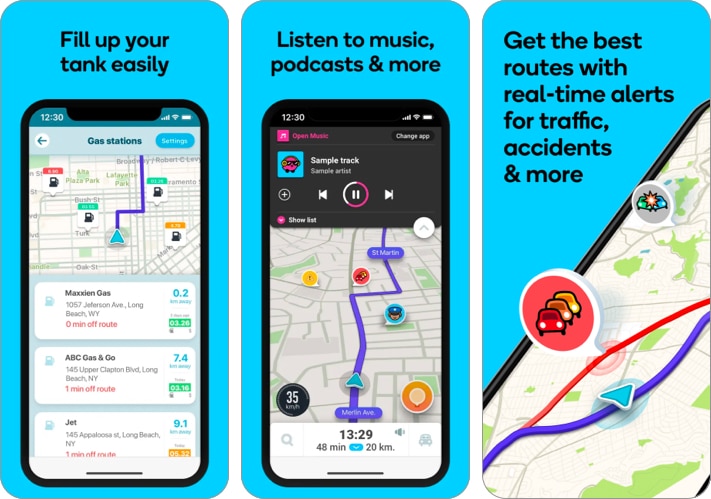 Waze app to find cheap gas stations near you