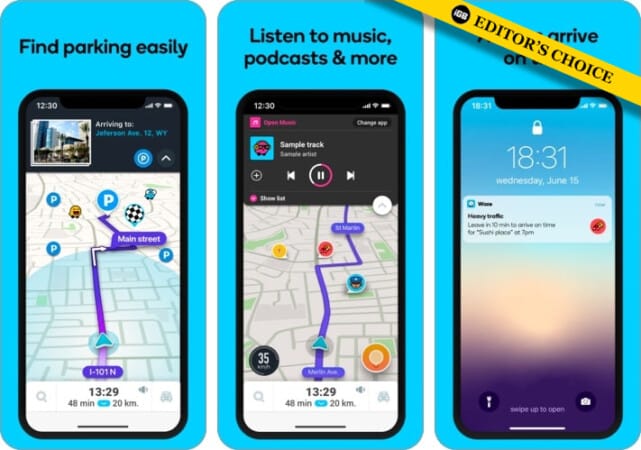 Waze navigation and live traffic app for iPhone and iPad