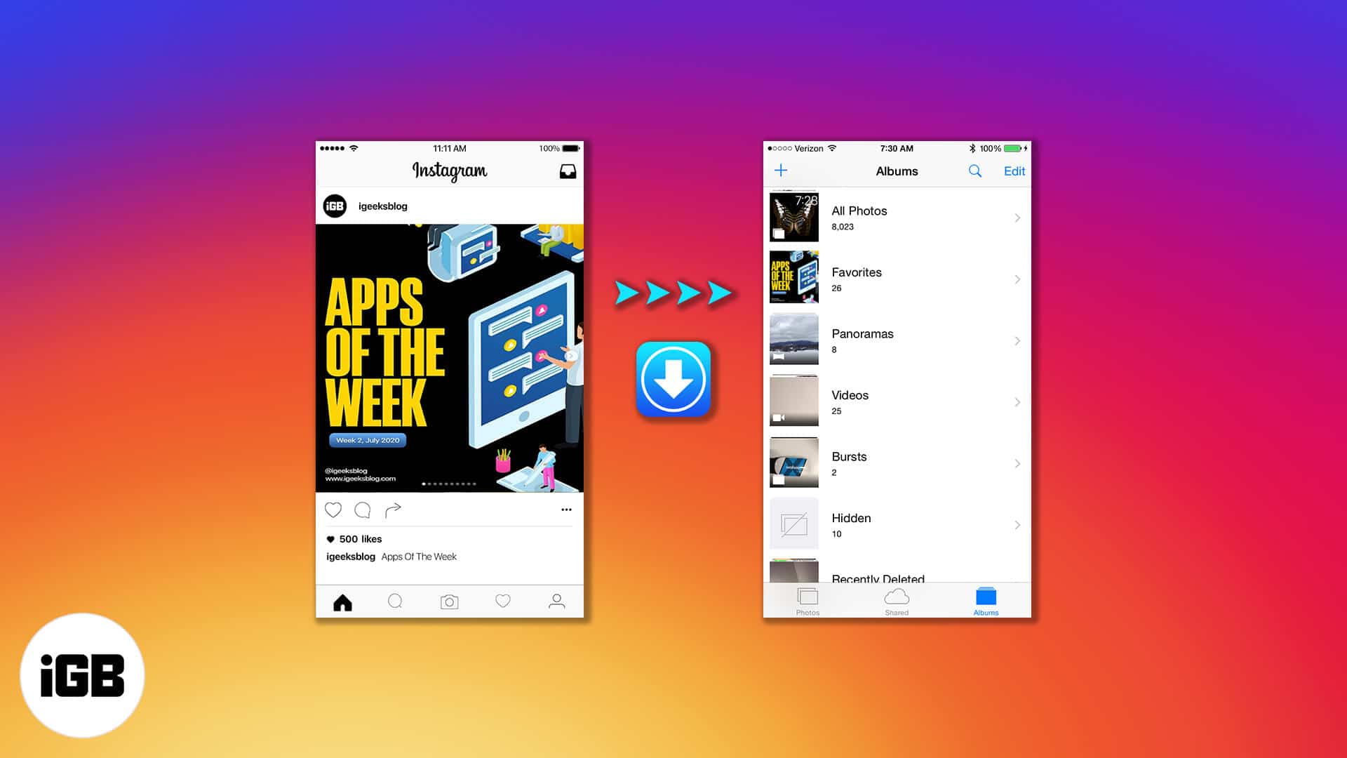 How to download Instagram videos and photos on iPhone iGeeksBlog